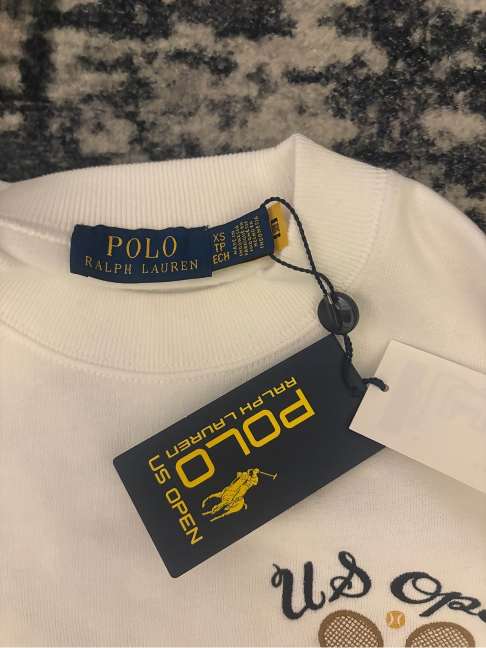 Polo by Ralph Lauren White Crewneck Sweatshirt with 2026 US Open Tag